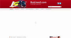 Desktop Screenshot of buslinea5.com