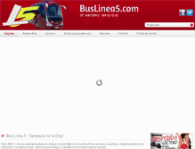 Tablet Screenshot of buslinea5.com